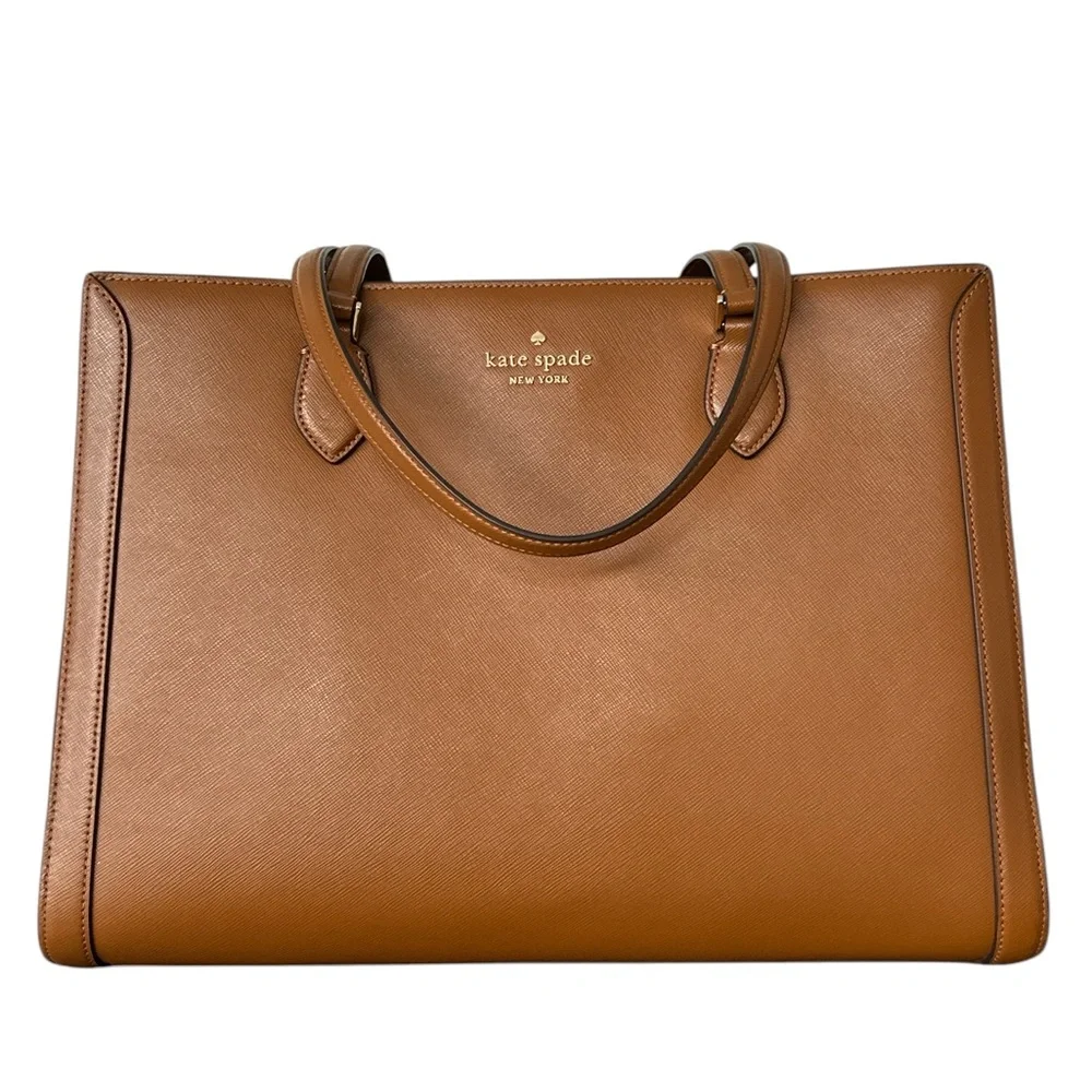 kate spade Brown Leather Laptop Tote